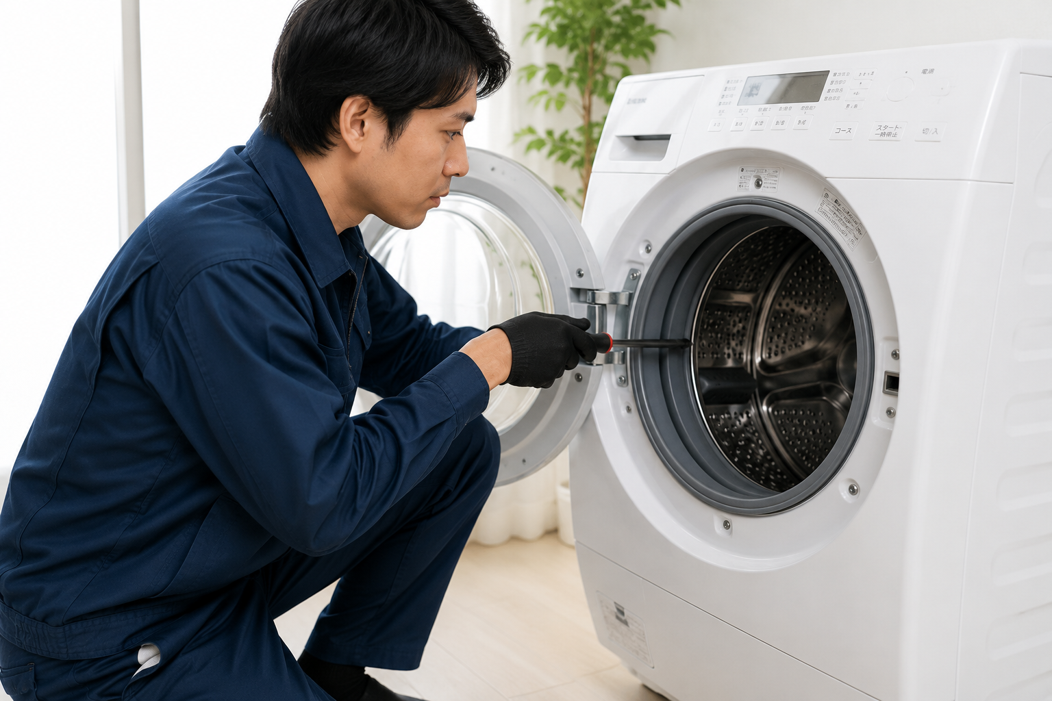 ドラム式洗濯機修理
